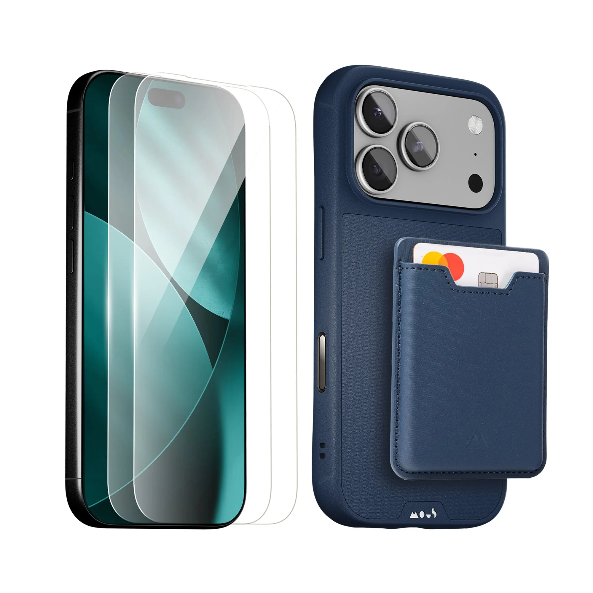 Marine Protective Case, Screen Protector and Card Wallet - Apple Starter Kit
